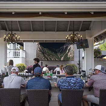 The bar on the Veranda.